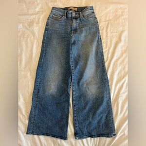 7 for all mankind cropped jo luxe vintage wide leg high waisted jeans